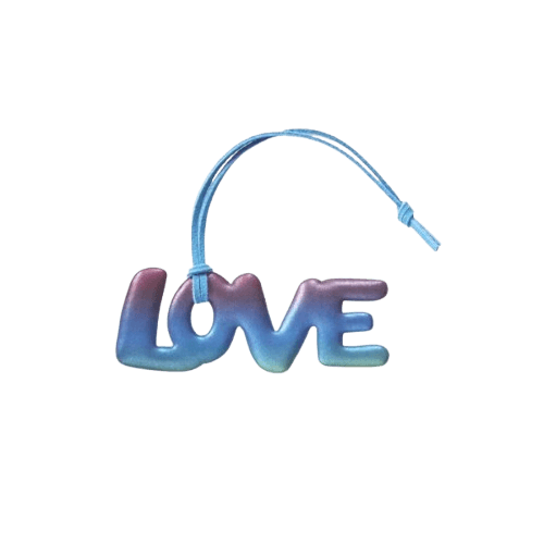 Love Reflective Bag Charm