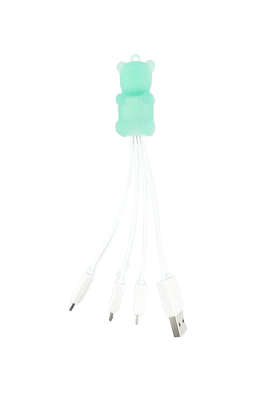 Gummy Bear Multi USB Cable Keychain
